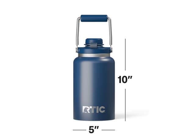 RTIC Outback Jug 1/2G dimensions