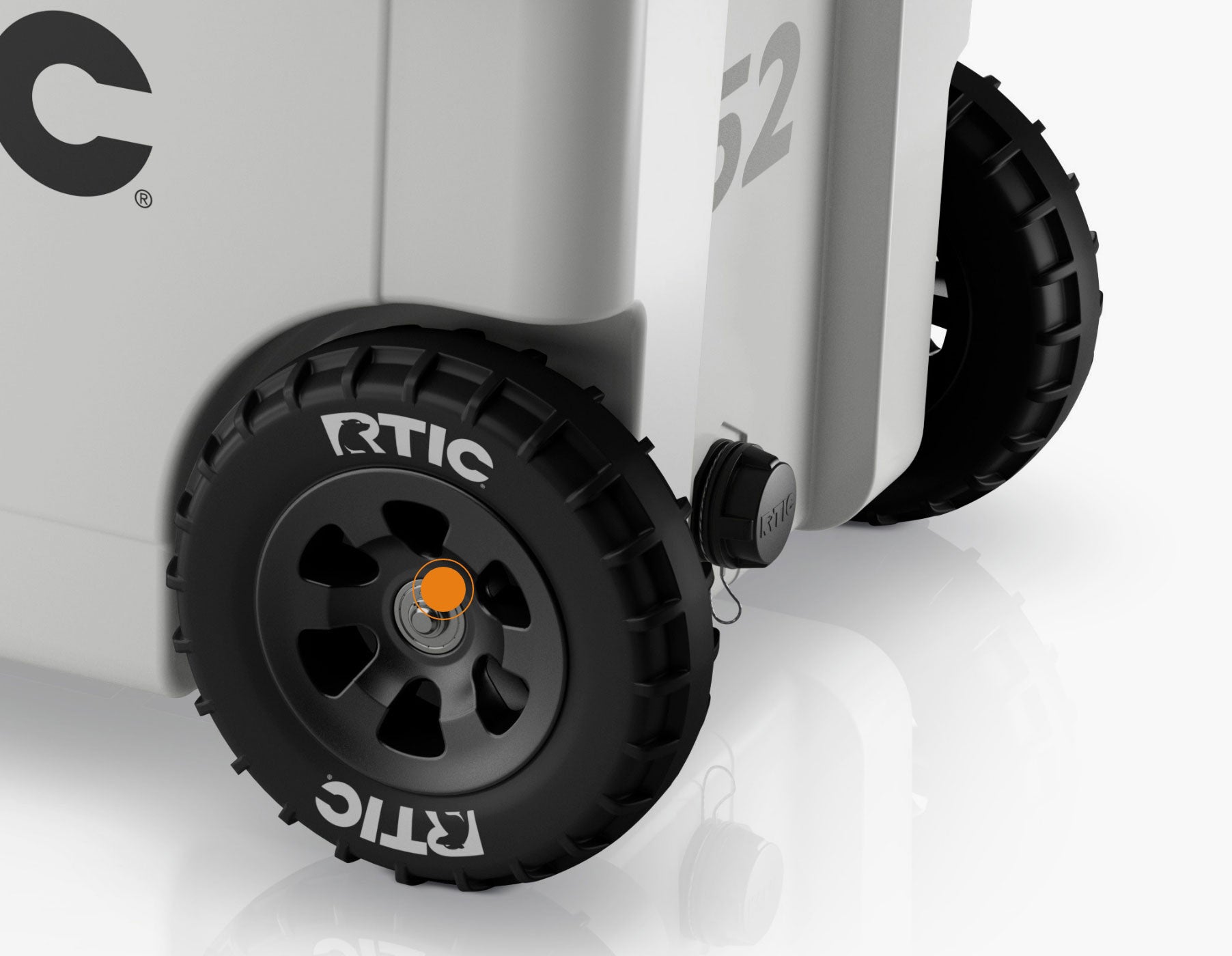 52 QT Ultra-Light Wheeled Cooler | RTICOutdoors.com